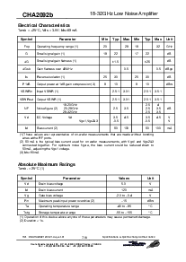 浏览型号CHA2092B的Datasheet PDF文件第2页