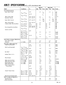 浏览型号AD827SChips的Datasheet PDF文件第2页