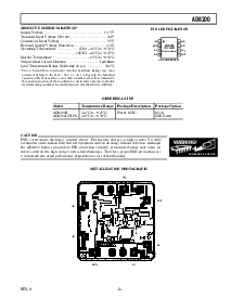 浏览型号AD8200CHIPS的Datasheet PDF文件第3页