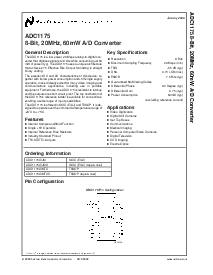 浏览型号ADC1175CIMTC的Datasheet PDF文件第1页