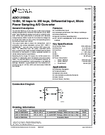 浏览型号ADC121S625CIMM的Datasheet PDF文件第1页