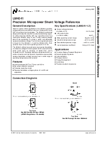 浏览型号LM4041CIM7-ADJ的Datasheet PDF文件第1页