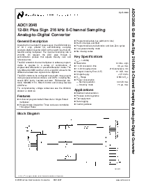 浏览型号ADC12048CIVF的Datasheet PDF文件第1页