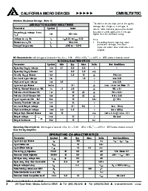 浏览型号CM88L70TSI的Datasheet PDF文件第2页