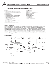 浏览型号CM8888的Datasheet PDF文件第1页