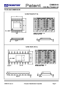 浏览型号CM8501AIS的Datasheet PDF文件第9页