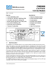 浏览型号CMX868的Datasheet PDF文件第1页