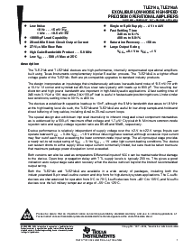 浏览型号TLE2144CNE4的Datasheet PDF文件第1页