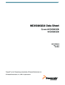 浏览型号MC9S08QG8CPBE的Datasheet PDF文件第5页