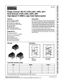 浏览型号HCPL-2631SD的Datasheet PDF文件第1页