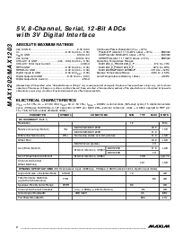 浏览型号MAX1202BCPP的Datasheet PDF文件第2页