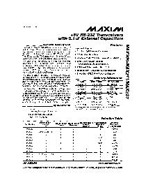 浏览型号MAX203CPP的Datasheet PDF文件第1页