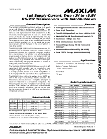 浏览型号MAX3223CPP的Datasheet PDF文件第1页