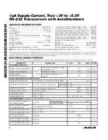 浏览型号MAX3223CPP的Datasheet PDF文件第2页