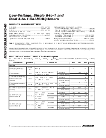 浏览型号MAX4539CPP的Datasheet PDF文件第2页
