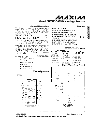 浏览型号MAX333CPP的Datasheet PDF文件第1页