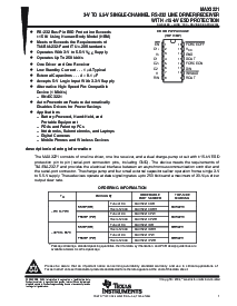 浏览型号MAX3221CPWR的Datasheet PDF文件第1页