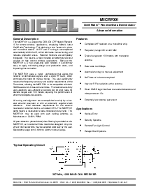 浏览型号MICRF001BM的Datasheet PDF文件第1页