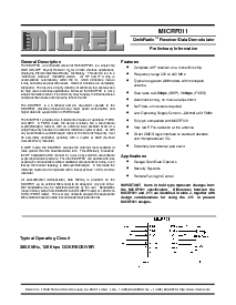 浏览型号MICRF011BM的Datasheet PDF文件第1页