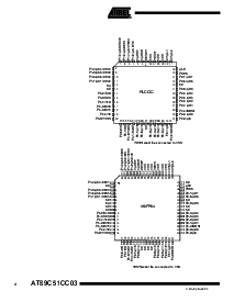 浏览型号AT89C51CC03C-S3SIM的Datasheet PDF文件第4页