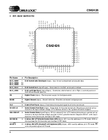 浏览型号CS42426-CQZ的Datasheet PDF文件第6页