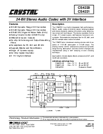 浏览型号CS4221-KS的Datasheet PDF文件第1页