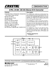 浏览型号CS4334-KS的Datasheet PDF文件第1页