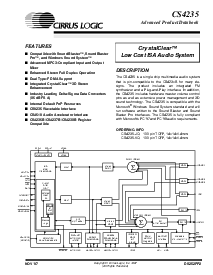 浏览型号CS4235-JQ的Datasheet PDF文件第1页