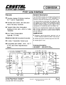 浏览型号CS61535A-IP1的Datasheet PDF文件第1页