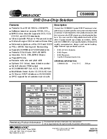 浏览型号CS98000-CM的Datasheet PDF文件第1页