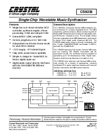 浏览型号CS9236-CL的Datasheet PDF文件第1页