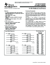 浏览型号74FCT16240ATPACTE4的Datasheet PDF文件第1页