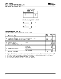 浏览型号SN74LVC2G00DCTRE4的Datasheet PDF文件第2页