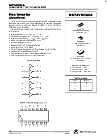 浏览型号MC74VHCU04DT的Datasheet PDF文件第1页