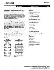 浏览型号EL7457CUZ-T7的Datasheet PDF文件第1页