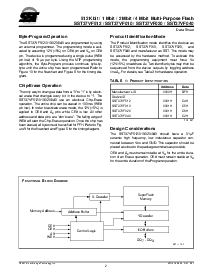 浏览型号SST37VF010-90-3C-WH的Datasheet PDF文件第2页