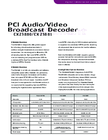 浏览型号CX23881的Datasheet PDF文件第2页