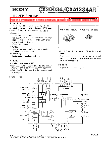 浏览型号CX20034的Datasheet PDF文件第1页