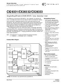 浏览型号CX28332-1X的Datasheet PDF文件第1页