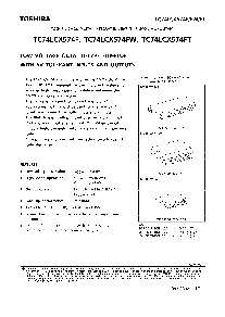 浏览型号TC74LCX574FT的Datasheet PDF文件第1页