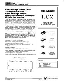 浏览型号MC74LCX573DW的Datasheet PDF文件第1页