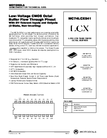 浏览型号MC74LCX541的Datasheet PDF文件第1页