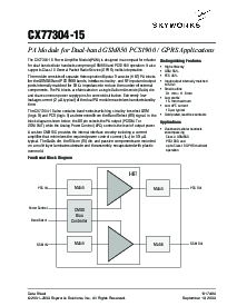浏览型号CX77304-15的Datasheet PDF文件第1页