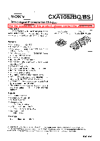 浏览型号CXA1082BQ的Datasheet PDF文件第1页