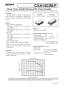 浏览型号CXA1622M的Datasheet PDF文件第1页