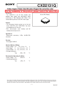 浏览型号CXD2131Q的Datasheet PDF文件第1页