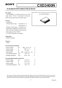 浏览型号CXD3400N的Datasheet PDF文件第1页