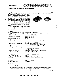 浏览型号CXP80600A的Datasheet PDF文件第1页