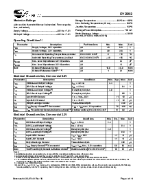 浏览型号CY2292SXC-XXXT的Datasheet PDF文件第4页