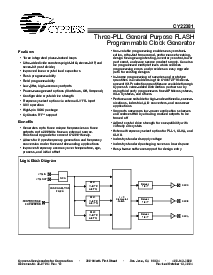 浏览型号CY22381FC的Datasheet PDF文件第1页